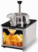 New cheese server w/front heated spout, sign