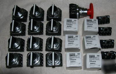 New siemens lot of selector switches and misc. . nema