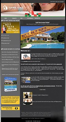 Real estate flipping turnkey website business $$