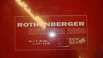 Rothenberger rotherm 2000 soft soldering machine