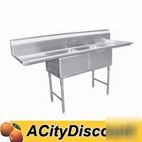 SE15152D 2 compartment sink 15X15 - 2, 15