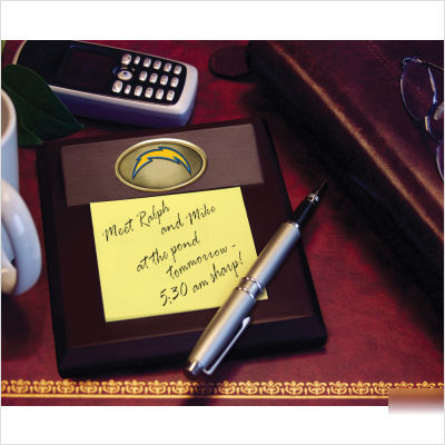 The memory company san diego chargers memo pad holder