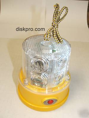 2 pcs revolving strobe lights, 24 white led w/sensor