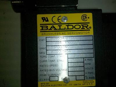 Baldor brushless ac servomotor BSM50A-275AA 2000 rpm