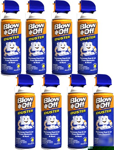 Blow off duster 8 pack of 8OZ canned air spray blowoff