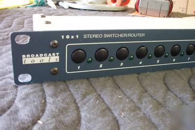 Broadcast tools 16X1 16 channel stereo audio switcher