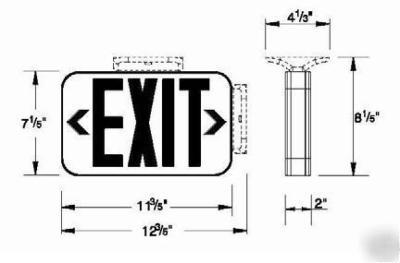 Led exit light mini SLXU2RWEM 