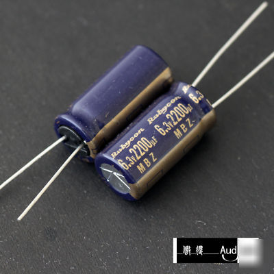 New 100PCS 2200UF 6.3V rubycon mbz pc capacitors 