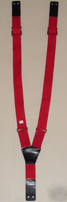 New fire retardant fireman braces suspenders size 