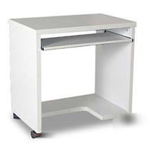 New home styles computer cart mobile desk white