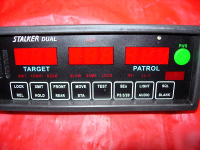Stalker dual police radar waterproof readout display 