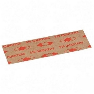 New **box of 1000 coin wrappers - $10 quarters (flat)**