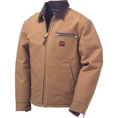 Tough duck chore jacket - x-l, brown