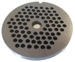 Universal meat grinder head attachment knife plate pan