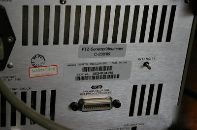 54502A 400MHZ 400 msa/s 2 chan digital oscilloscope