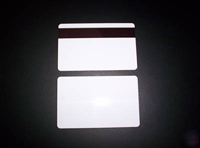 1000 pvc plastic cards 30MIL loco magnetic mag stripe