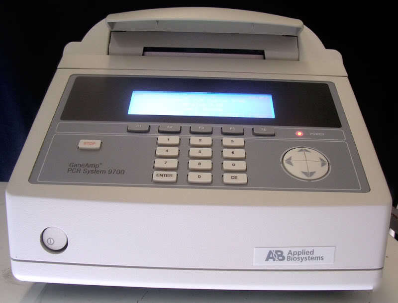 Applied biosytems, geneamp 9700 pcr system w/ manual