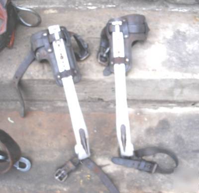 Bashlin safety belt & climbing spikes-gaffs