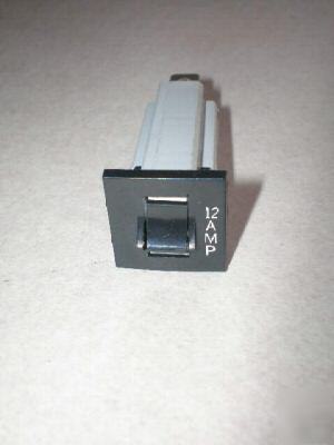 New panel mount circuit breaker, 12 amps (item# 128) 
