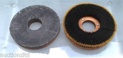 Pair universal scrubbing polishing brush floor scrubber