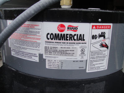 Rheem commercial electric storage water heater