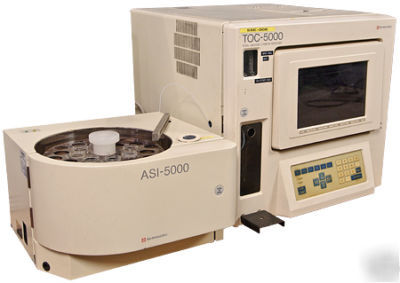 Shimadzu toc-5000 toc analyzer w/asi-5000-h autosampler
