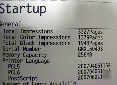 Xerox phaser 6180 mfp only 3327 pages 