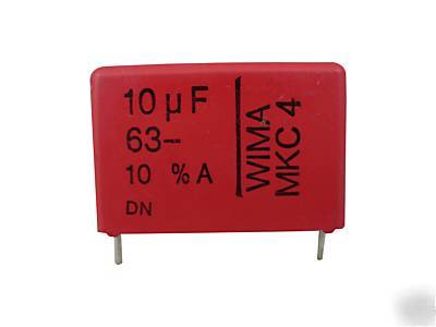 10UF 63V wima mkc 4 metallized polycarbonate capacitor