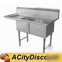 2 compartment sink 24X24 - 1, 24