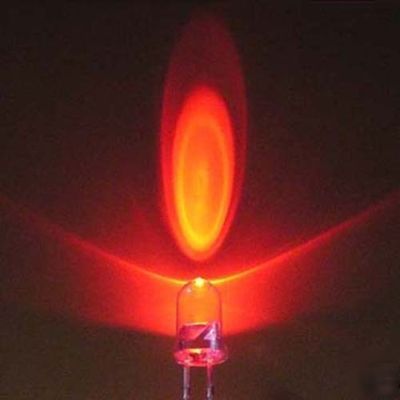 200 pcs 3MM red led lamp ultra bright 200 free resistor