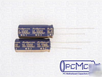 4 rubycon mbz 16V 1000UF low esr motherboard capacitor