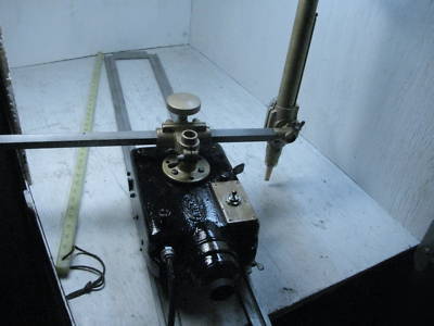 Airco 10B good track cutting machine w/track & torch