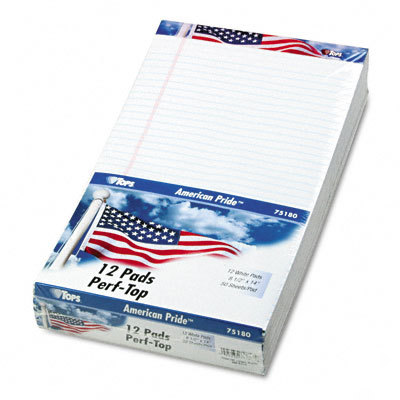 American pride pad legal rule&size 12 50-sheet pads/pck