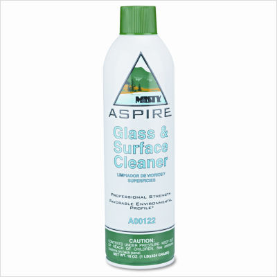 Aspire glass & surface cleaner, 16-oz. aerosol can