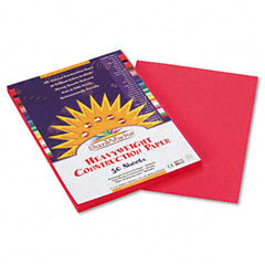 Construction paper,smooth textured,9 X12 ,50/pk,scarlet