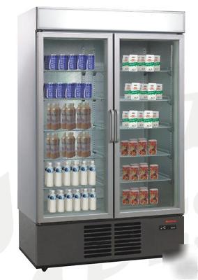 Cooltech 2-pull-doors reach-in display freezer 48