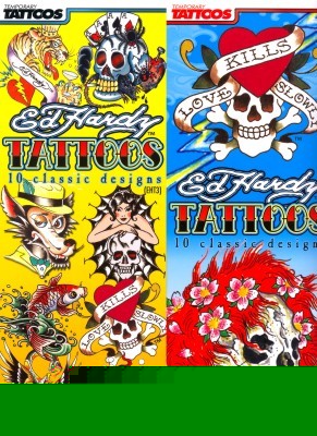 Ed hardy celebrity temporary vending tattoos