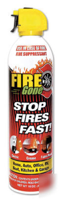 Firex (now called fire gone) - stops fires fast 