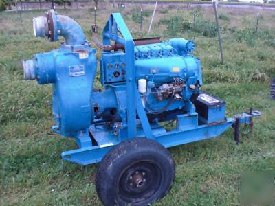 Gorman rupp diesel booster pump deutz water trash farm