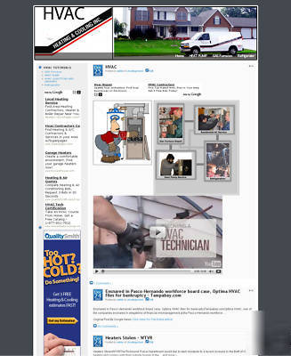 Heating ventilation air conditioning hvac website store