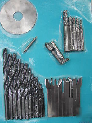 Large tool assortment for emco unimat compact 5 lathes