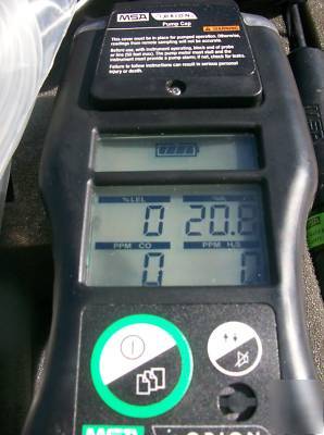 Msa orion multigas detector,complete kit,w/msa case