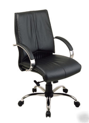 Office star deluxe leather managers chair 8201
