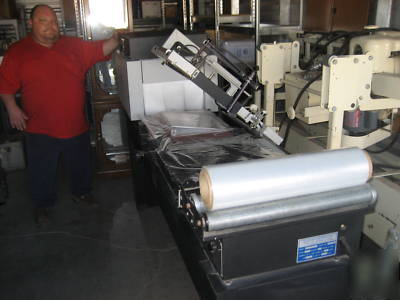 Shrink wrap unit w/ heat tunnel