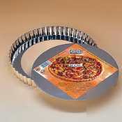 Tinplate quiche pan w/ removable bottom -9IN.