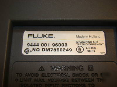 Use fluke 196 scopemeter 100MHZ 1GS/s with case