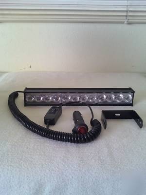 Emergency amber dash/deck light bar fire/tow/ems 