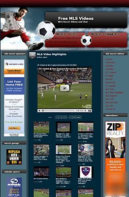 Established mls video soccer website business for sale