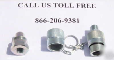 10,000PSI male/female quick disconnect set & dust cover