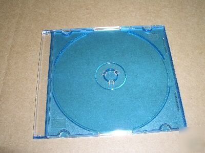 200 5.2MM slim jewel cases w/ blue tray- PSC16BLU
